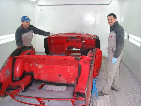 Il Maestro e Sando nel forno