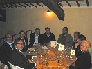 Alla cena di gala con gli amici del Veteran Car Club Viterbo; dal basso a sinistra: Carli, Aquilani, Capannella, Veralli, Minelli, Rossi, Camilli, Lolly, Carlini.